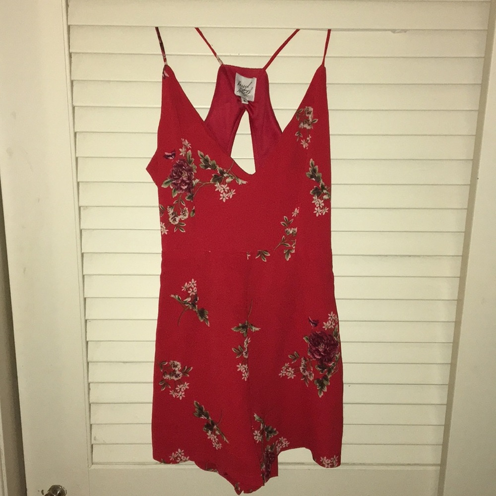 Raised by Wild floral romper size S